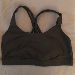 Black lululemon energy sports bra